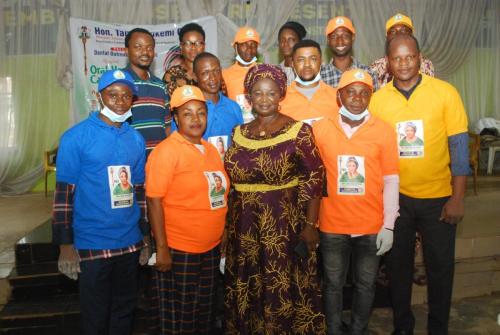 The Registrar and Staff of the Board during an Outreach Program in 2023 at Gbogan in Osun State