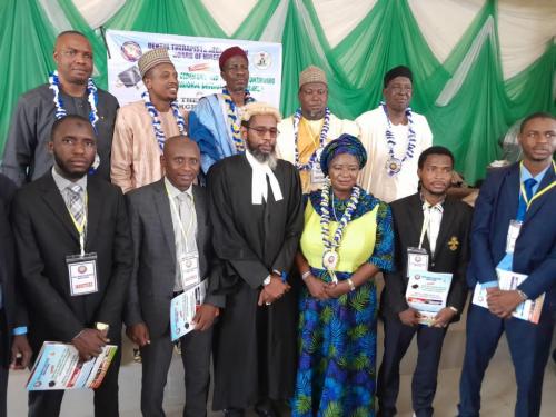 The Registrar, members of the High table and some inductees during the 2023 Induction in the North.-min